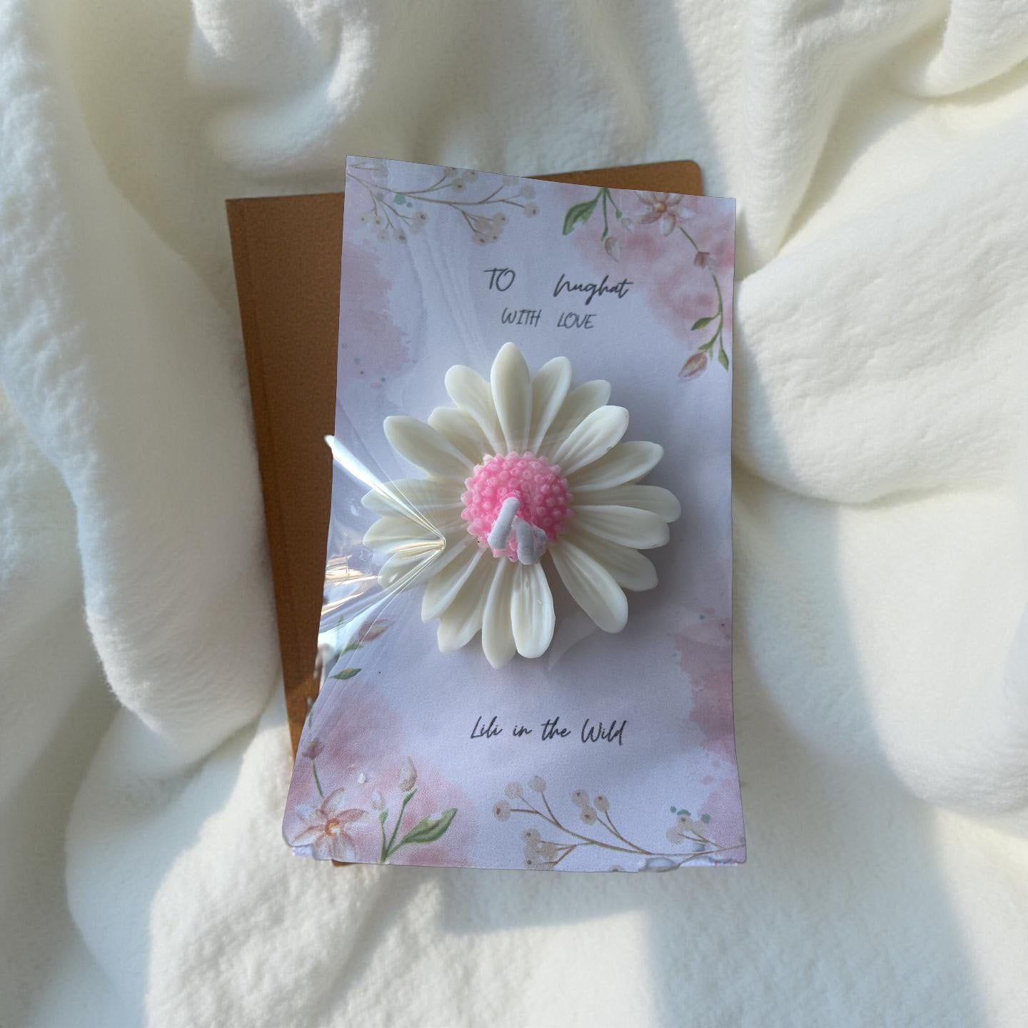 Personalised gift candle