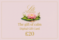 Lili in the Wild gift card design based on the brand’s water-lily logo