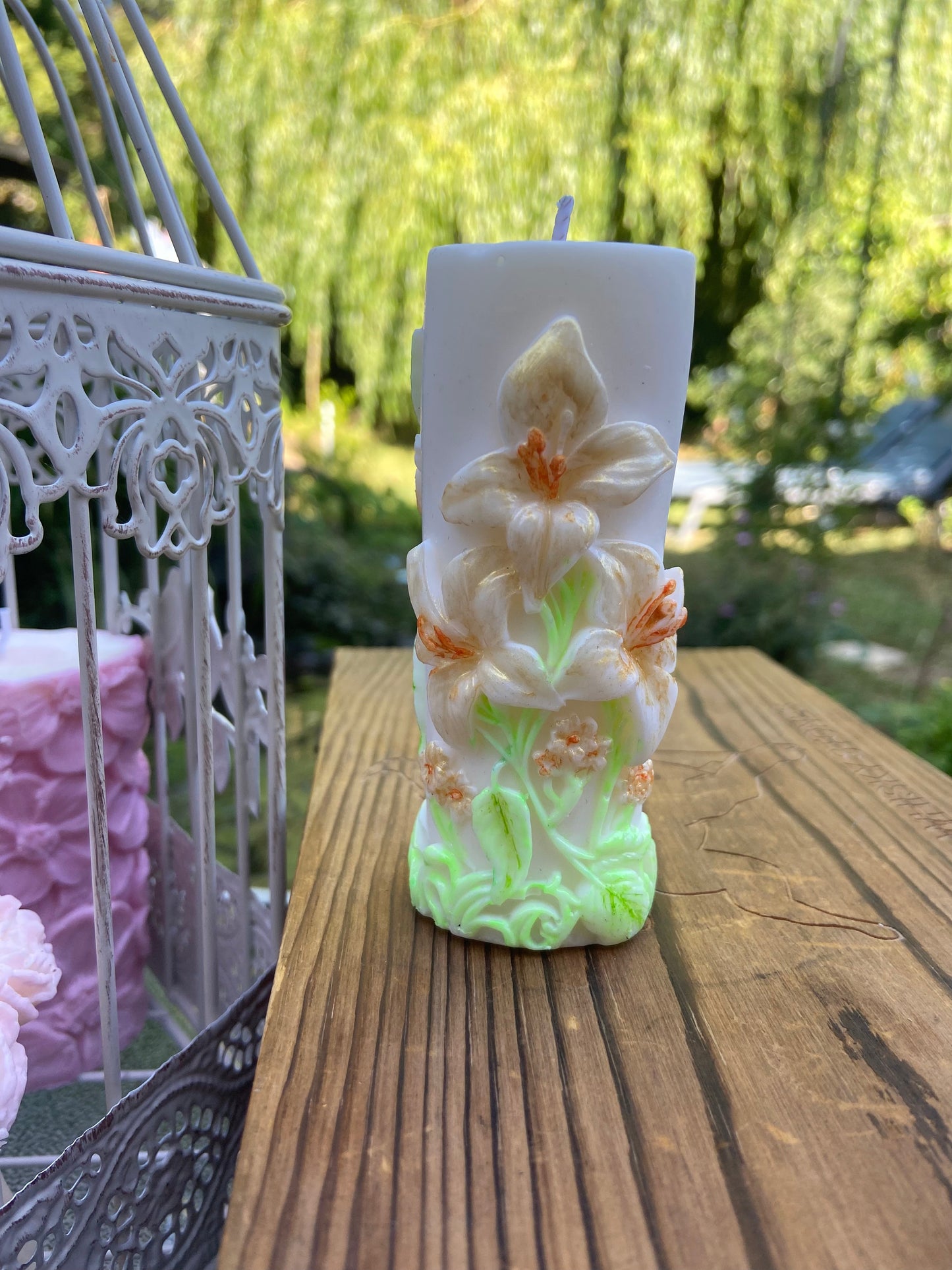 Blooming Lily Handcrafted Soy Wax Candle